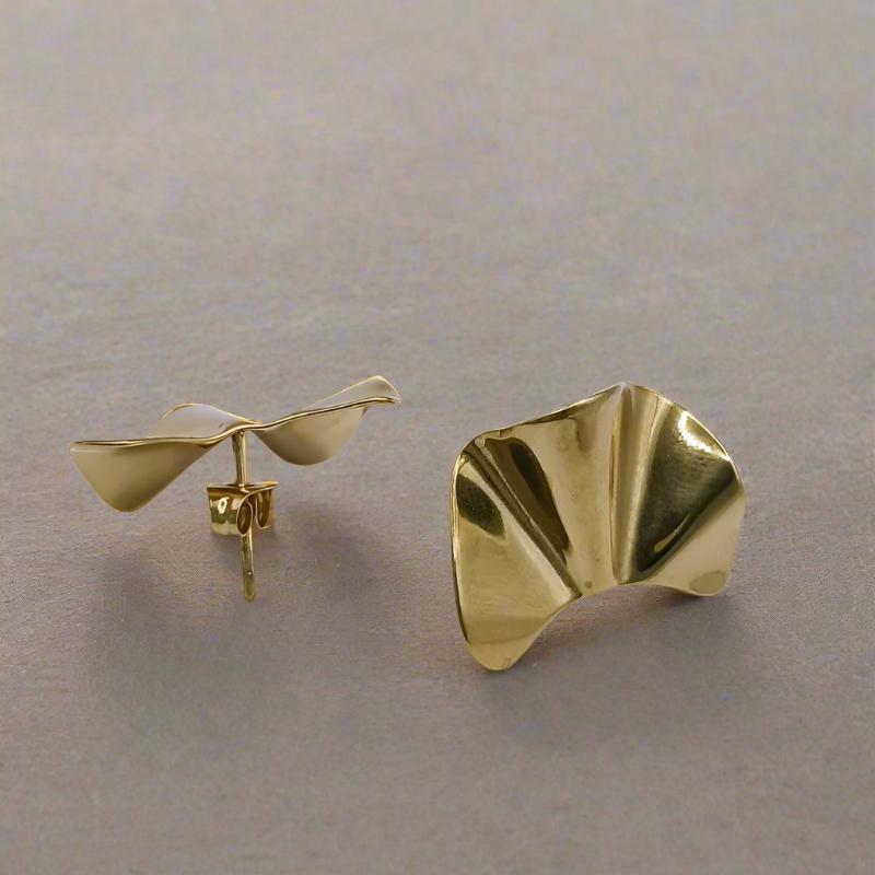 Zara Hammered Stud Earrings